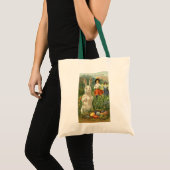 paashaas en kinderen Happy Eastertide Tote Bag (Voorkant (product))