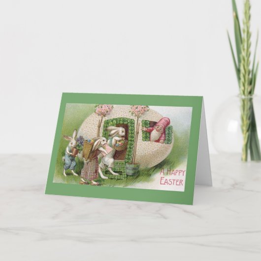  paashaas en konijntjes paashaas Kaart (Voorkant)