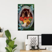Paashaas en Kuiken Paasposter Poster (Thuiskantoor)