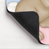 Paashaas en mand Mousepad Muismat (Hoek)