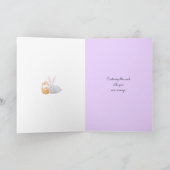 Paashaas en mand van Wenskaart Kaart (Binnen)