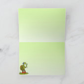 Paashaas en schildpadden feestdagen kaart (Binnen)