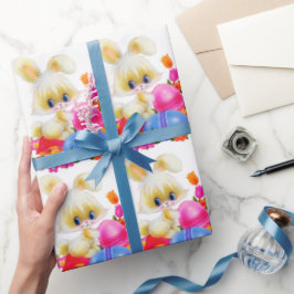 paashaas en verpakkingspapier voor eieren cadeaupapier