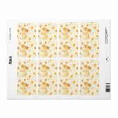 Paashaas en vlinders etiket (Full Sheet)