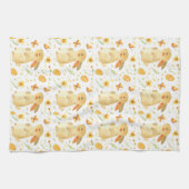 Paashaas en vlinders theedoek (Horizontaal)