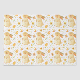 Paashaas en vlinders tissuepapier