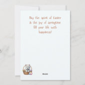 Paashaas en Westie Paas Kaart (Achterkant)