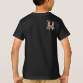 Paashaas familie achter eieren aan t-shirt (Achterkant)