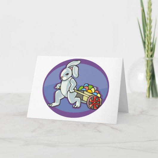 Paashaas Feestdagen Kaart (Voorkant)