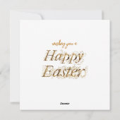 Paashaas Feestdagenkaart (Achterkant)