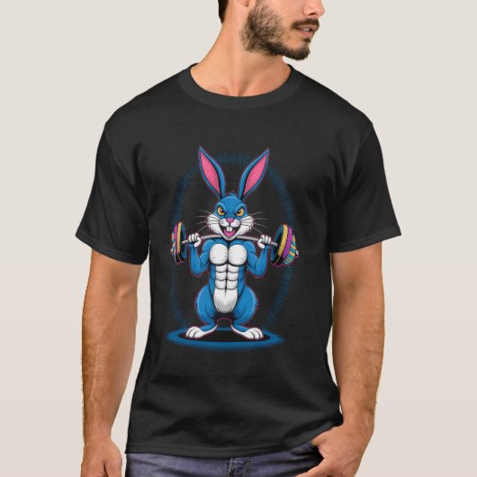Paashaas Fitnesscentrum Workout T-shirt (Voorkant)