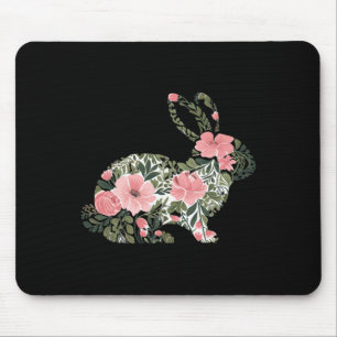 Paashaas Floral Spring Rabbit Schattige Bunny Vrou Muismat
