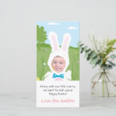 Paashaas - Fotokaart Feestdagenkaart (Staand voorkant)