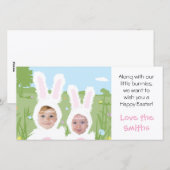 Paashaas - Fotokaart Feestdagenkaart (Voorkant / Achterkant)