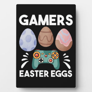 Paashaas Gamer Gaming Jongen Liefde Paaseieren Fotoplaat