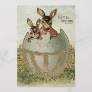 Paashaas gekleurd Boerderij Kaart