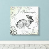 paashaas gespannen canvas (Insitu (Houten vloer))