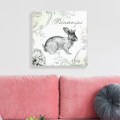 paashaas gespannen canvas (Insitu (Woonkamer))