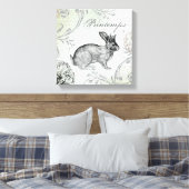 paashaas gespannen canvas (Insitu (Slaapkamer))