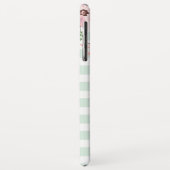 Paashaas gestreept monogram Case-Mate iPhone case (Achterkant/links)