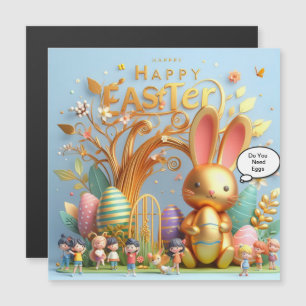 Paashaas gevuld met levendige tinten