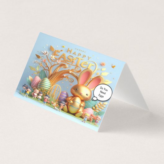 Paashaas gevuld met levendige tinten kaart (Voorkant)