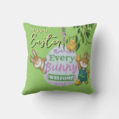 Paashaas gewatteerde stijl kussen (Achterkant)