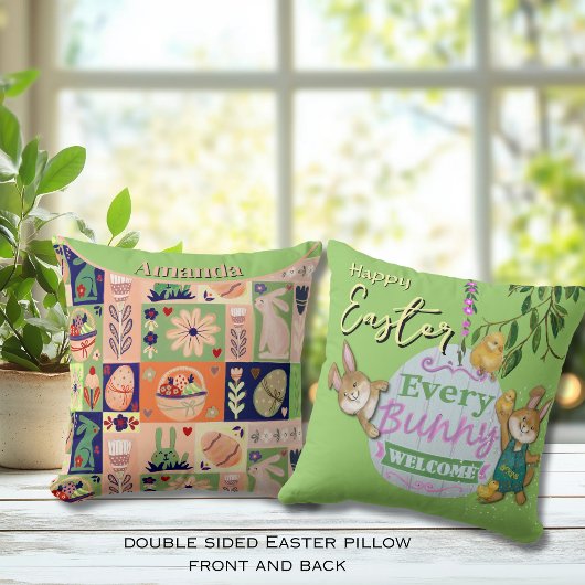 Paashaas gewatteerde stijl kussen