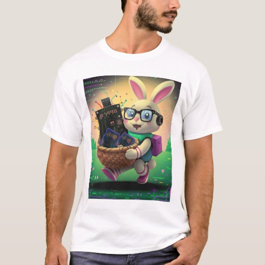 Paashaas grafisch T-shirt (Voorkant)