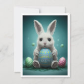 Paashaas Grafische Platte Wenskaarten Notitiekaartje (Achterkant)