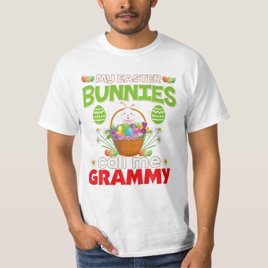Paashaas Grappige Bunny Paasdag T-shirt (Voorkant)