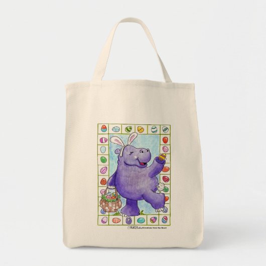 Paashaas Hippo Tote Bag (Voorkant)