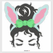 Paashaas Hoofdband Rommelige Knot Sticker (Vel)