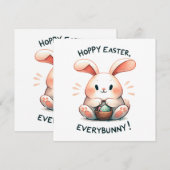 Paashaas hoppy Pasen, iedereen! (Voorkant / Achterkant)