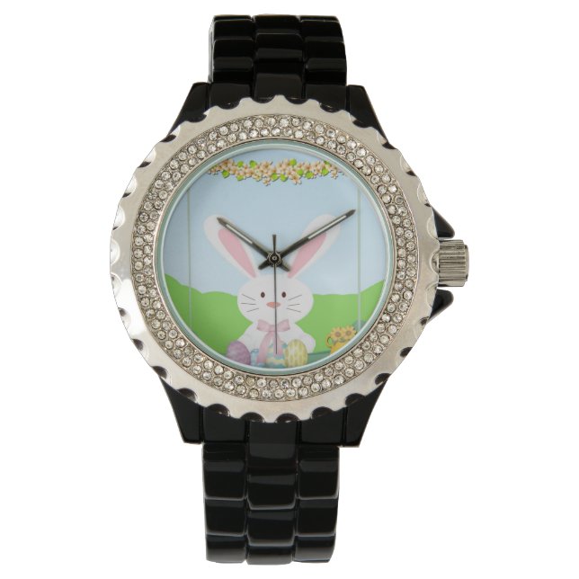 Paashaas illustratie horloge (Voorkant)