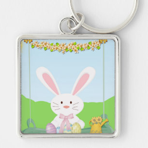 Paashaas illustratie sleutelhanger
