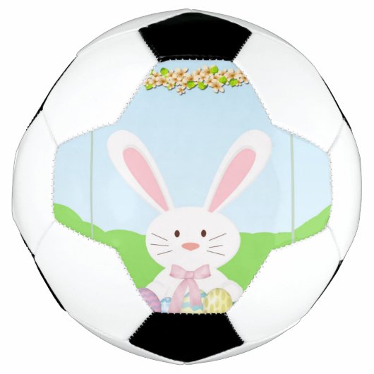 Paashaas illustratie voetbal (Voorkant)