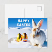 Paashaas in de Sneeuw Briefkaart (Voorkant / Achterkant)