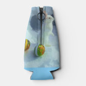 Paashaas in de sneeuw flesjeskoeler (Achterkant)