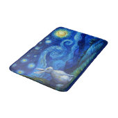 Paashaas in de Sterrennacht Badmat (Gekanteld)