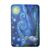 Paashaas in de Sterrennacht Badmat (Voorkant Verticaal)