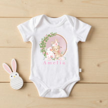 Paashaas in de tuin Persoonlijk baby body