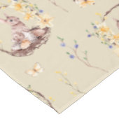 Paashaas in een bloemenkorf tafelkleed (Gekanteld)