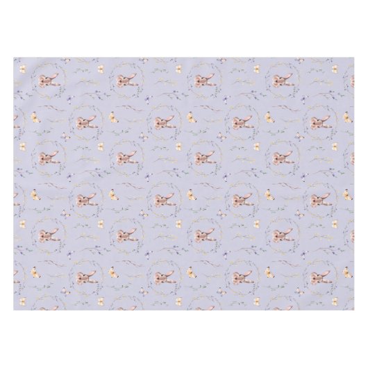 Paashaas in een bloemenkrans tafelkleed (Voorkant (Horizontaal))