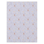 Paashaas in een bloemenkrans tafelkleed (Voorkant)