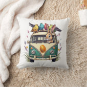 Paashaas in een bus met vogelvrienden - Spring Ce Kussen (Deken)