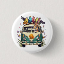 Paashaas in een bus met vogelvrienden - Spring Ce