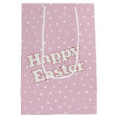 Paashaas in een roze jurk medium cadeauzakje (Achterkant)