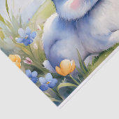 Paashaas in een tuin, Pasen Tissuepapier (Detail)