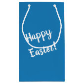 Paashaas in een voorjaarstuin klein cadeauzakje (Achterkant)